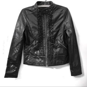 Rampage Jackets & Coats - NWOT Rampage Ruffle Moto Jacket Rampage Jackets & Coats - NWOT Rampage Ruffle Moto Jacket